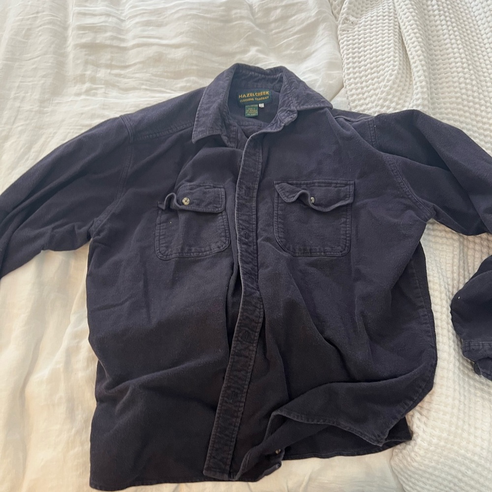 100% Cotton Flannel Purple Shirt
